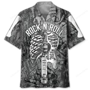 Sportswearmerch Rock N Roll Guitar Hawaiian Shirt For Fan