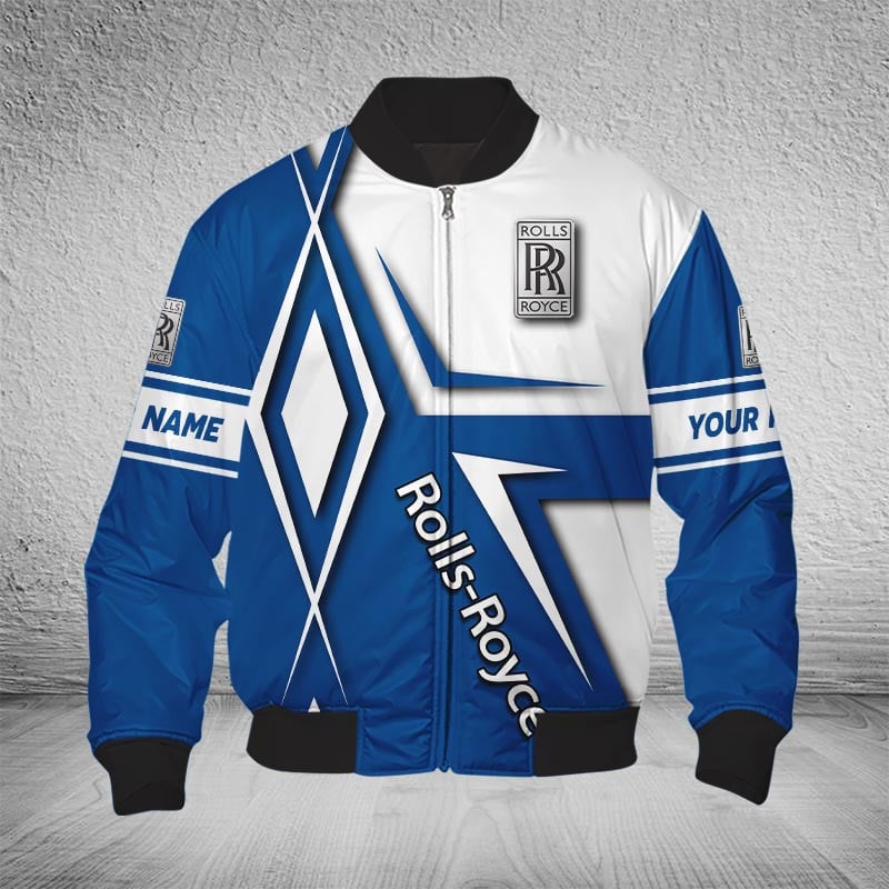 Sportswearmerch Rolls Royce Car Bomber Jacket For Fan