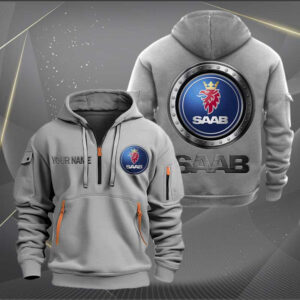 Sportswearmerch Saab Car Personalized Half Zip Hoodie For Fan