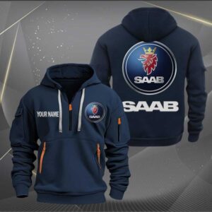 Sportswearmerch Saab Car Personalized Half Zip Hoodie For Fan