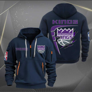 Sportswearmerch Sacramento Kings NBA Personalized Half Zip Hoodie For Fan