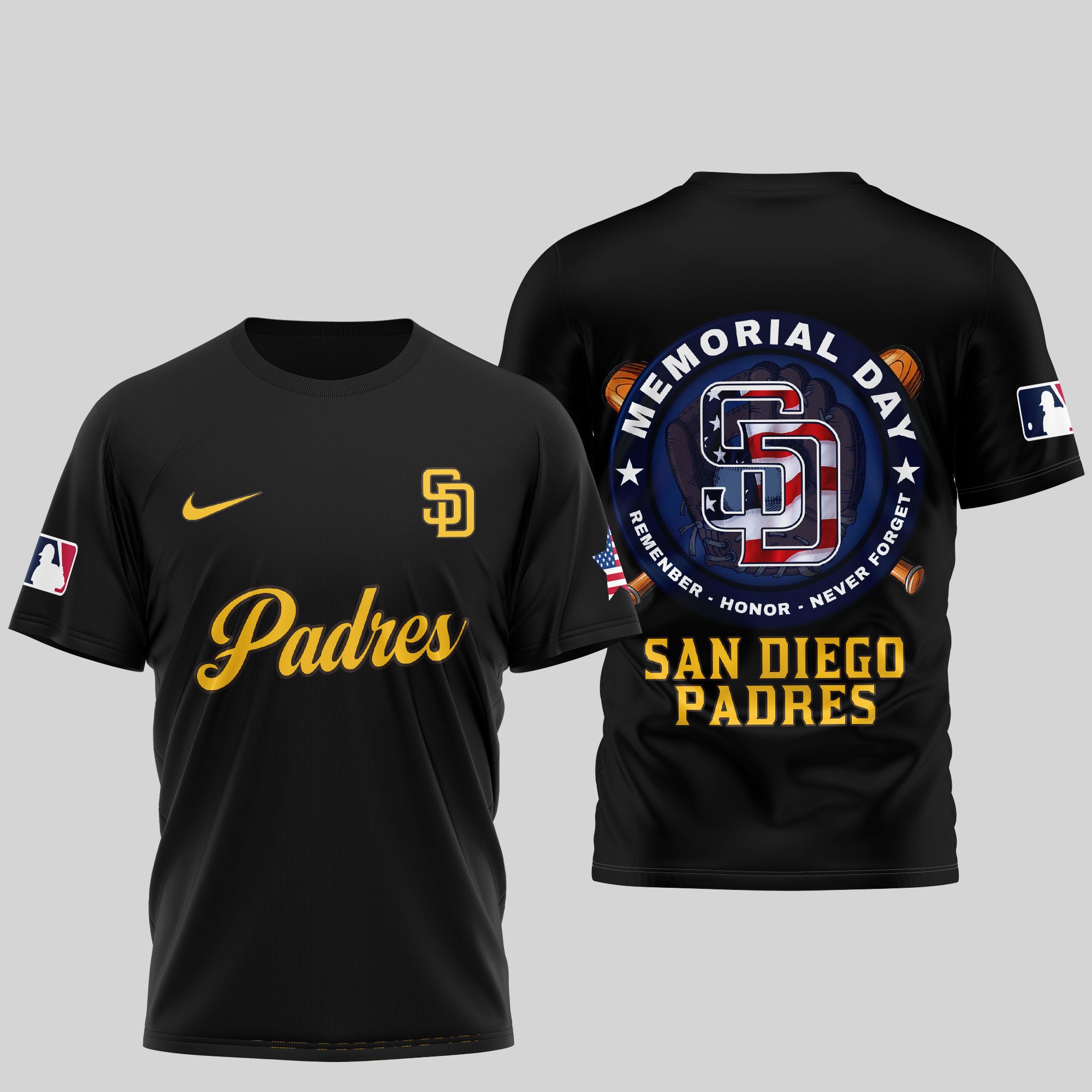 Sportswearmerch San Diego Padres MLB Personalized T-shirt For Fan