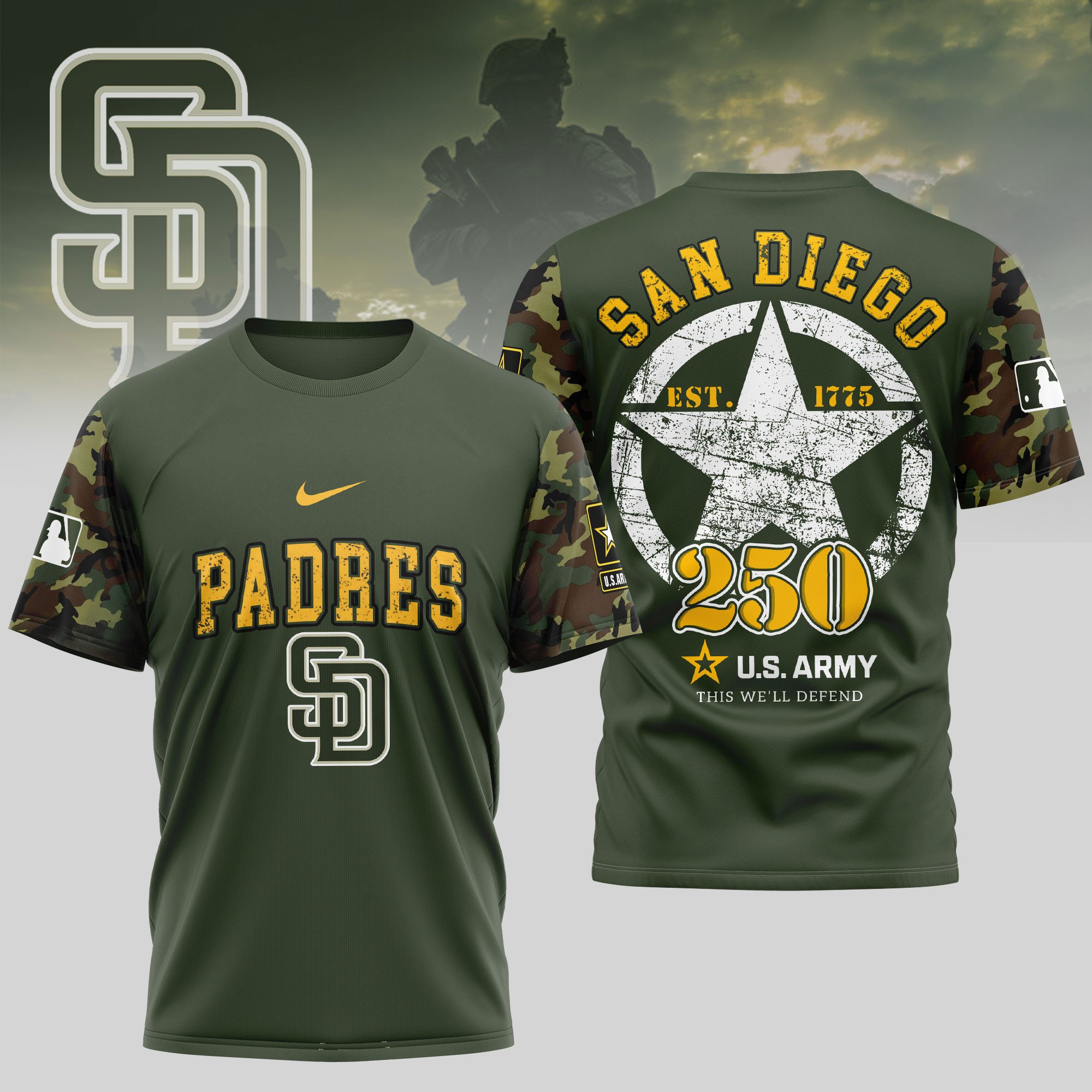 Sportswearmerch San Diego Padres MLB Personalized T-shirt For Fan