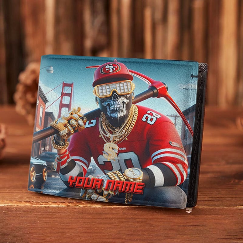 Sportswearmerch San Francisco 49ers NFL Folded Wallet Perfect Gift For Fan