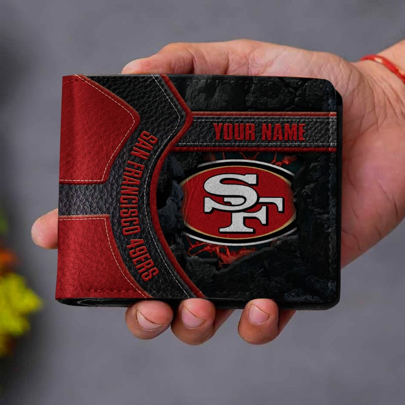 Sportswearmerch San Francisco 49ers NFL Men Folded Wallet Gift For Fans