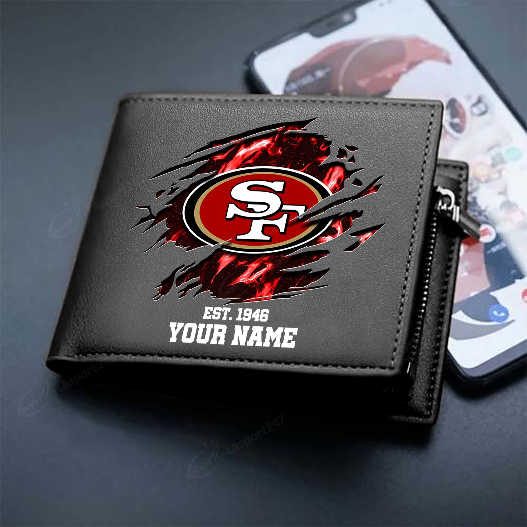 Sportswearmerch San Francisco 49ers NFL Men Wallet For Fan