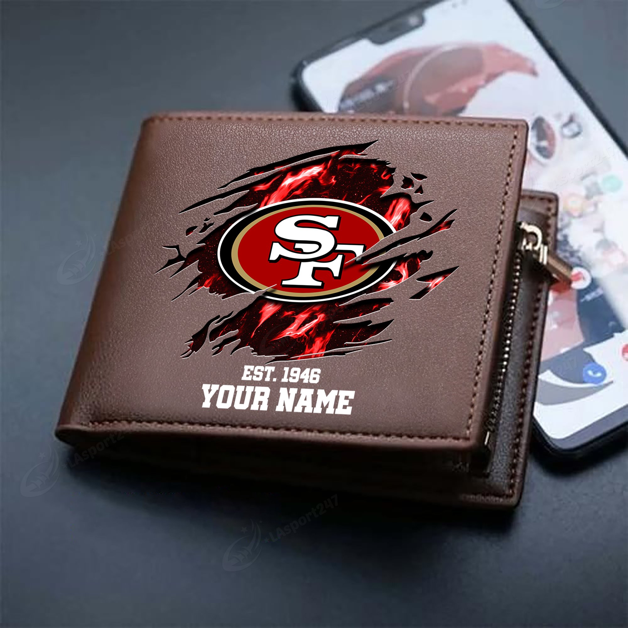 Sportswearmerch San Francisco 49ers NFL Men Wallet For Fan