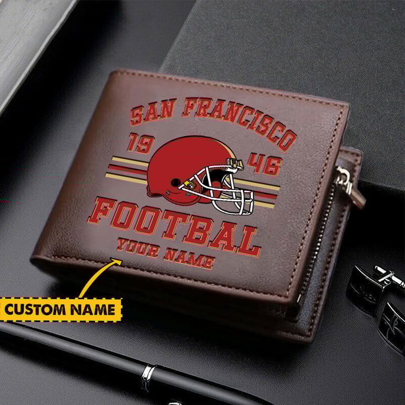 Sportswearmerch San Francisco 49ers NFL Personalized Men Wallet For Fan