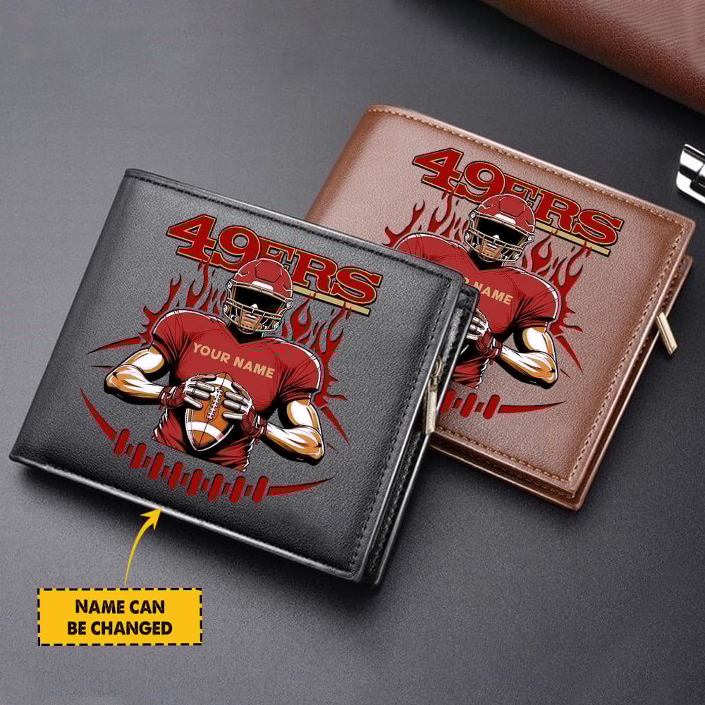 Sportswearmerch San Francisco 49ers NFL Personalized Men Wallet For Fan