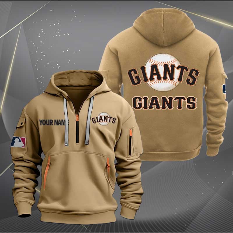 Sportswearmerch San Francisco Giants MLB Half Zip Hoodie For Fan