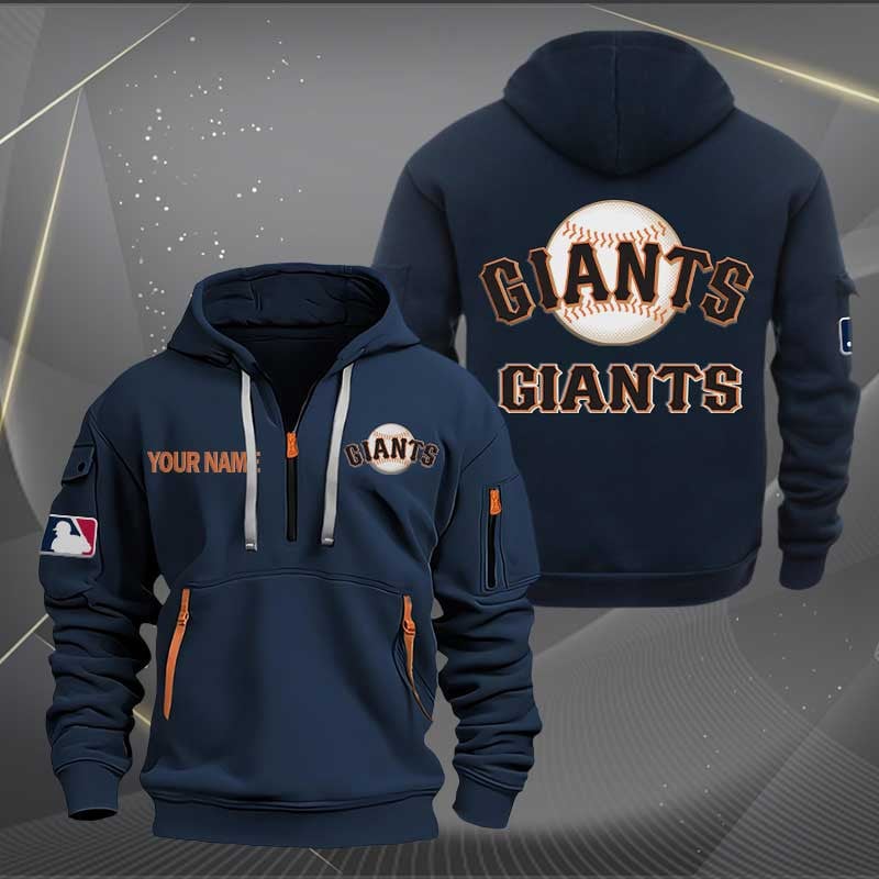Sportswearmerch San Francisco Giants MLB Half Zip Hoodie For Fan