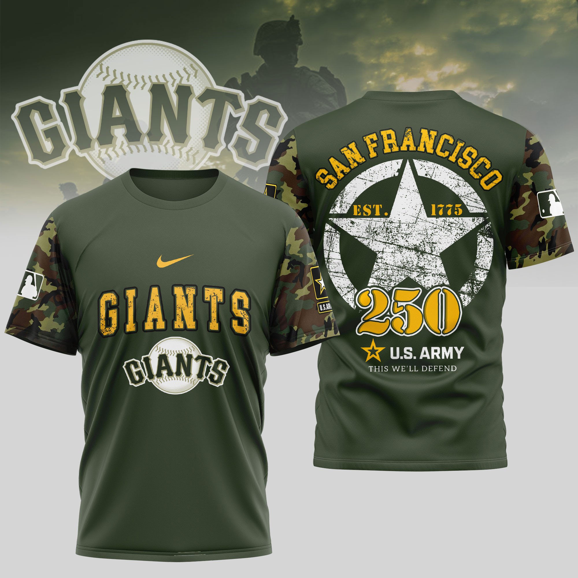 Sportswearmerch San Francisco Giants MLB Personalized T-shirt For Fan