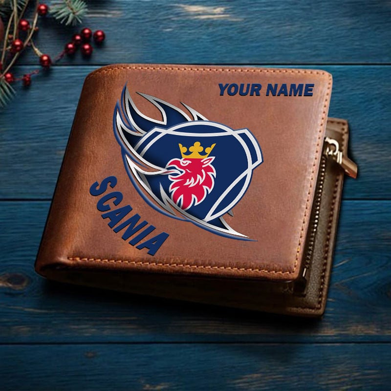 Sportswearmerch Scania Car New Man Folded Wallet Gifts For Fan