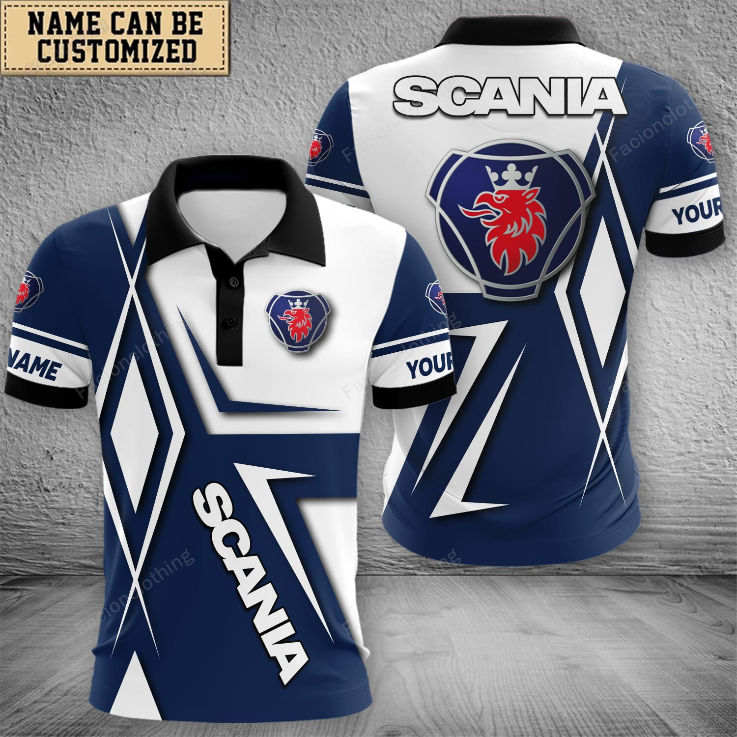 Sportswearmerch Scania Car Polo Shirt For Fan