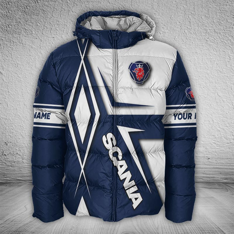 Sportswearmerch Scania Car Puffer Jacket For Fan