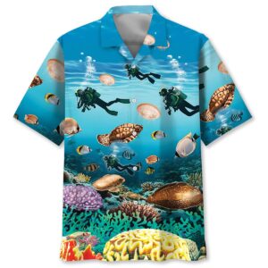 Sportswearmerch Scuba Diving Adventure Hawaiian Shirt For Fan