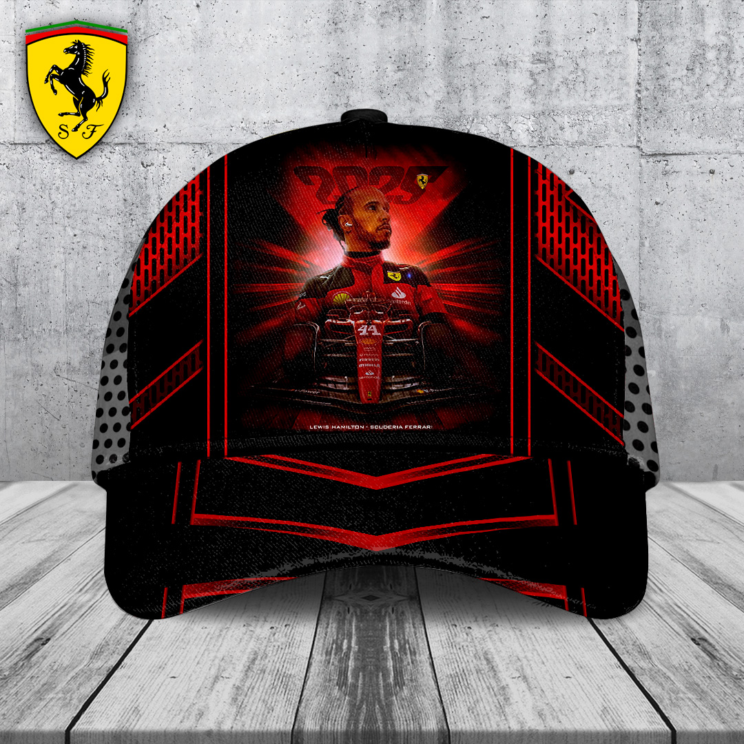 Sportswearmerch Scuderia Ferrari Car x Lewis Hamilton F1 Car Classic Cap Gift For Fan