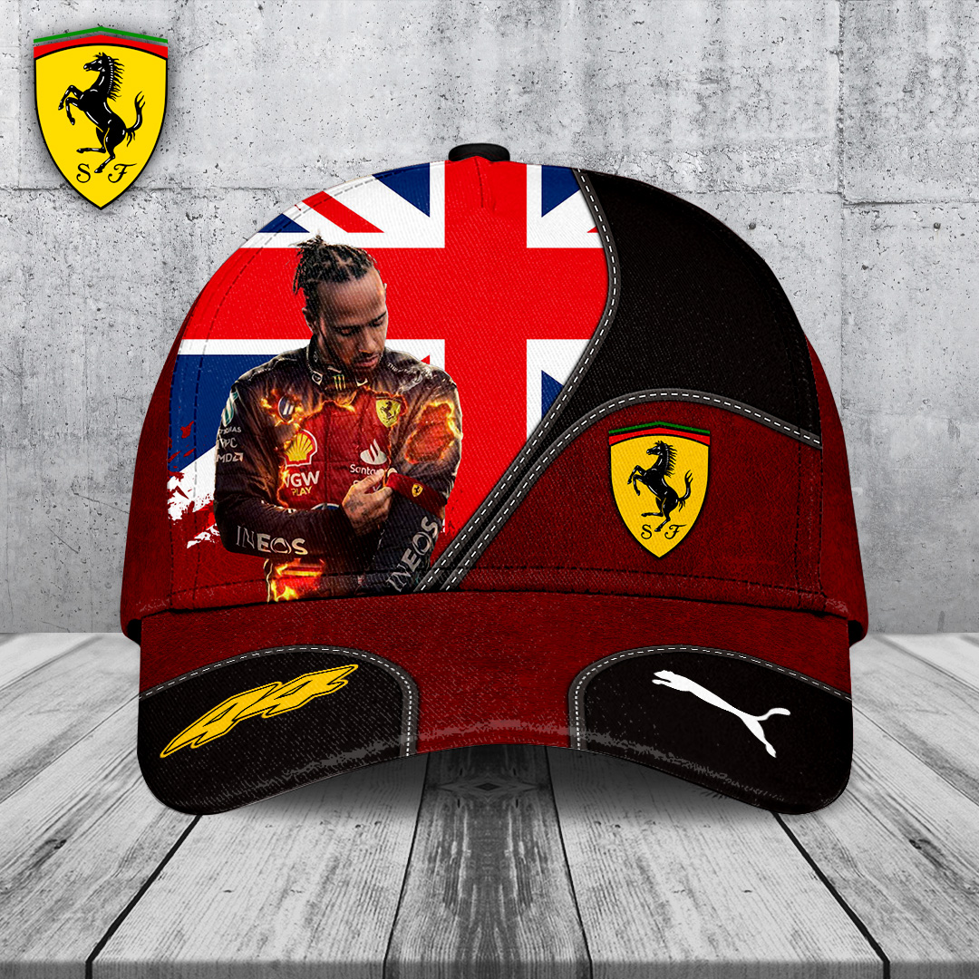 Sportswearmerch Scuderia Ferrari Car x Lewis Hamilton F1 Car Classic Cap Gift For Fan