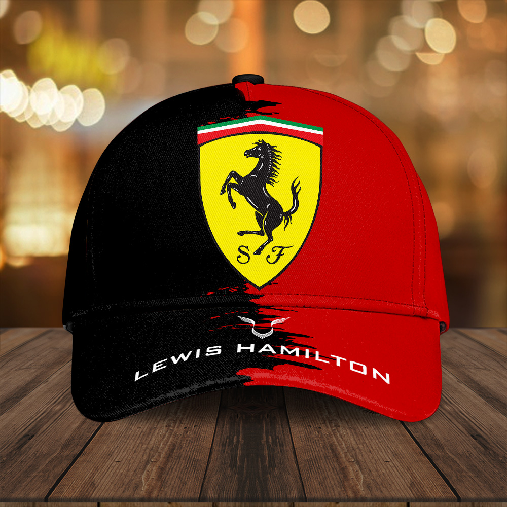 Sportswearmerch Scuderia Ferrari Car x Lewis Hamilton F1 Car Classic Cap Gift For Fan