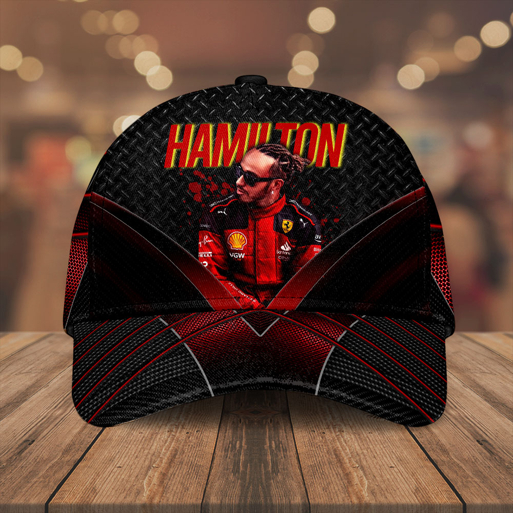 Sportswearmerch Scuderia Ferrari Car x Lewis Hamilton F1 Car Classic Cap Gift For Fan