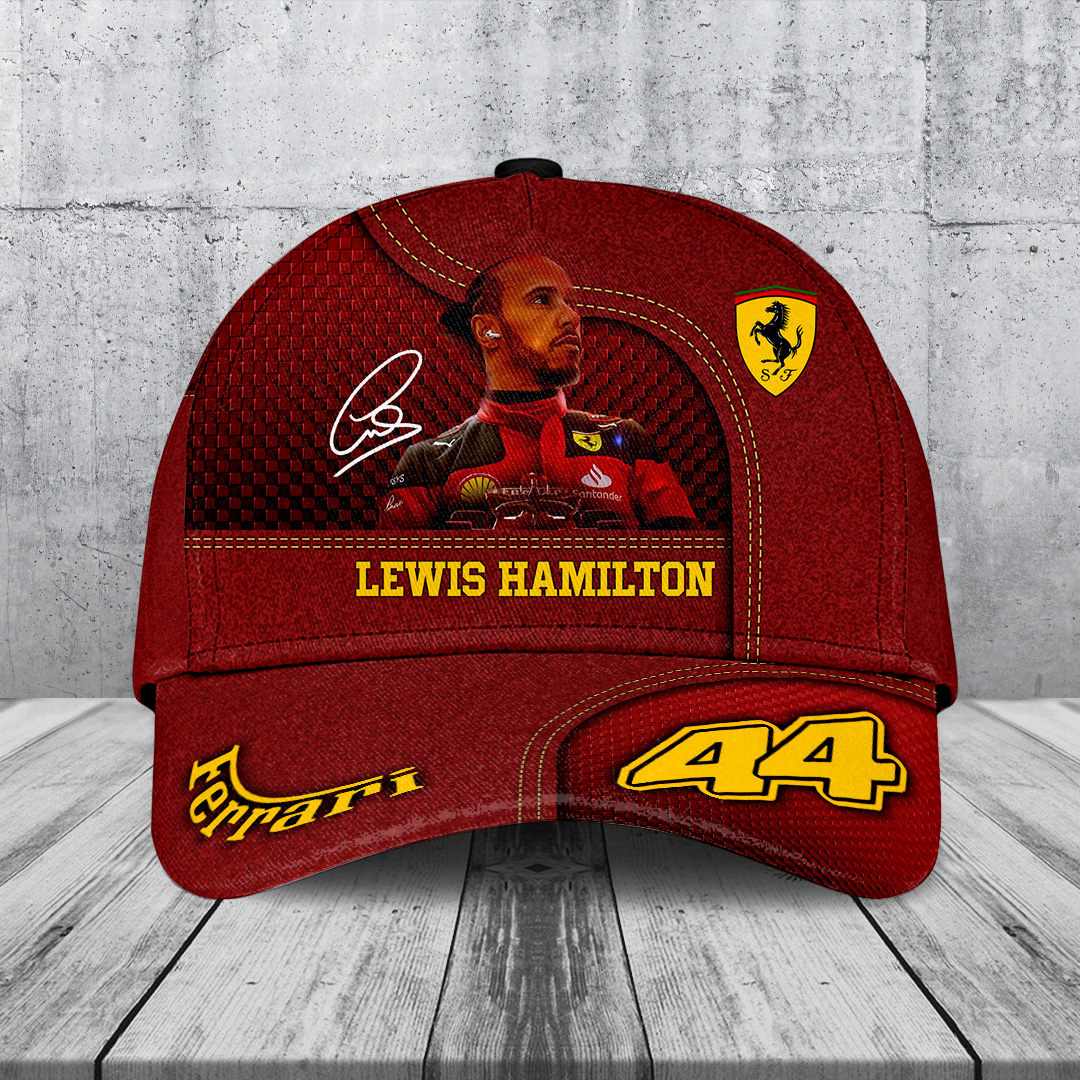 Sportswearmerch Scuderia Ferrari Car x Lewis Hamilton F1 Car Classic Cap Gift For Fan