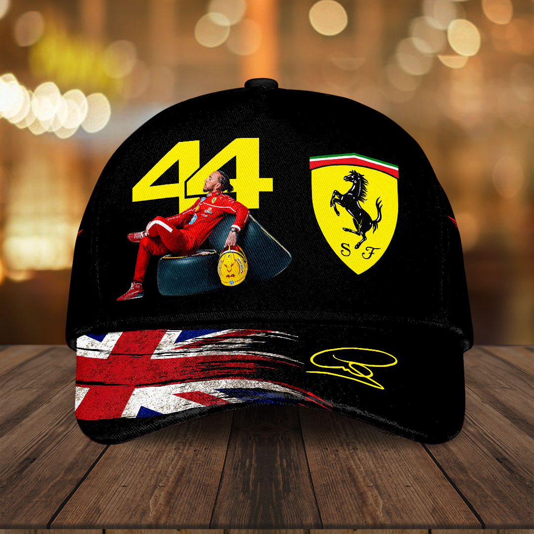 Sportswearmerch Scuderia Ferrari Car x Lewis Hamilton F1 Car Classic Cap Gift For Fan