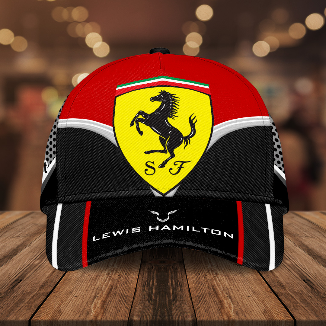Sportswearmerch Scuderia Ferrari Car x Lewis Hamilton F1 Car Classic Cap Gift For Fan