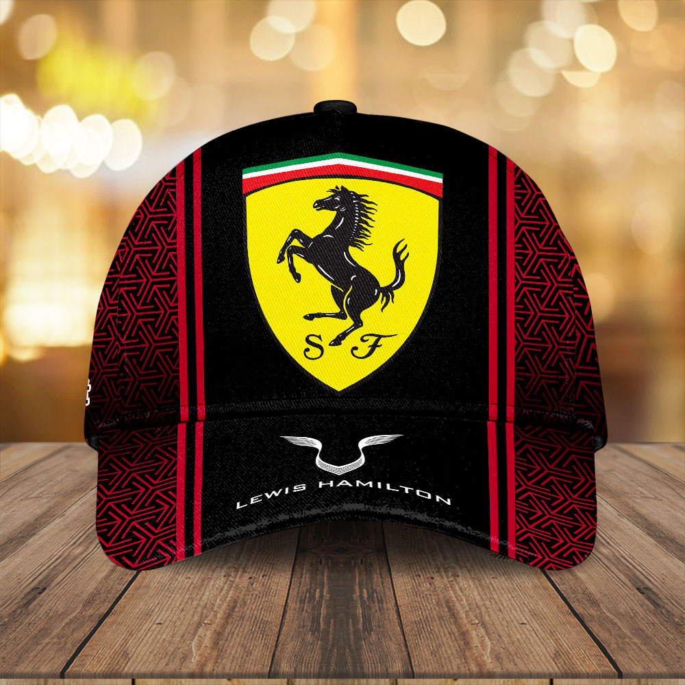 Sportswearmerch Scuderia Ferrari Car x Lewis Hamilton F1 Car Classic Cap Gift For Fan