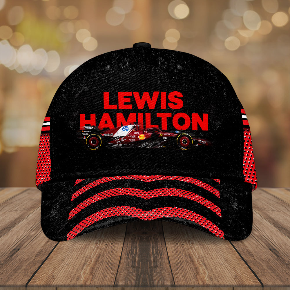 Sportswearmerch Scuderia Ferrari Car x Lewis Hamilton F1 Car Classic Cap Gift For Fan
