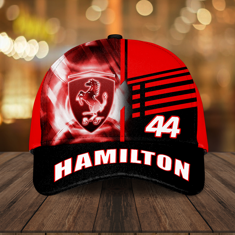 Sportswearmerch Scuderia Ferrari x Lewis Hamilton F1 Car Classic Cap Gift For Fan