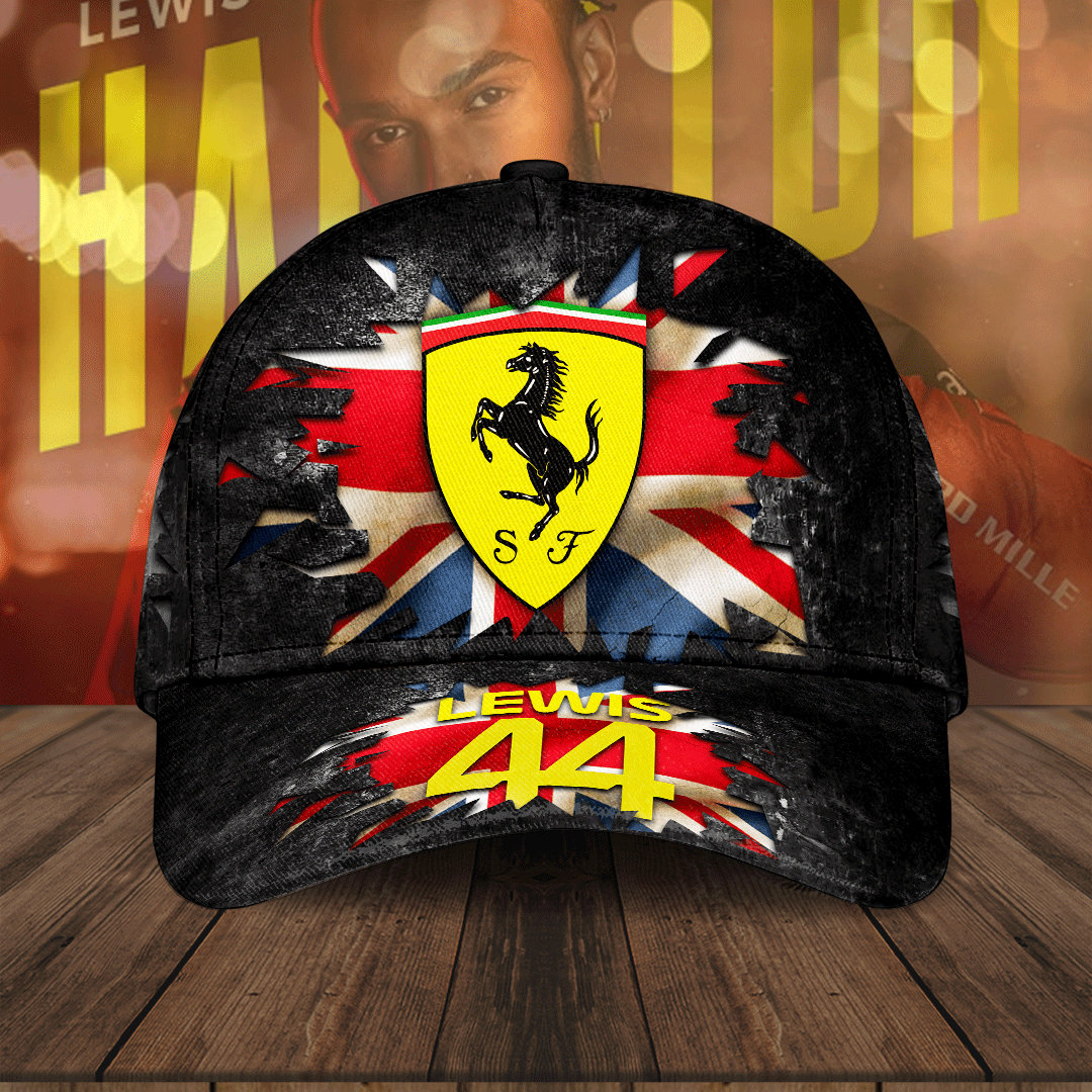 Sportswearmerch Scuderia Ferrari x Lewis Hamilton F1 Car Classic Cap Gift For Fan