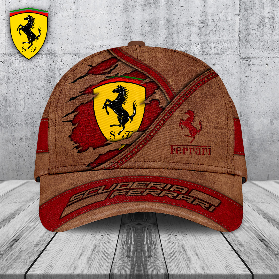 Sportswearmerch Scuderia Ferrari x Lewis Hamilton F1 Car Classic Cap Gift For Fan