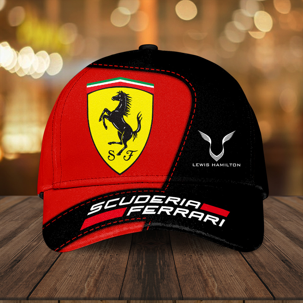 Sportswearmerch Scuderia Ferrari x Lewis Hamilton F1 Classic Cap For Fan