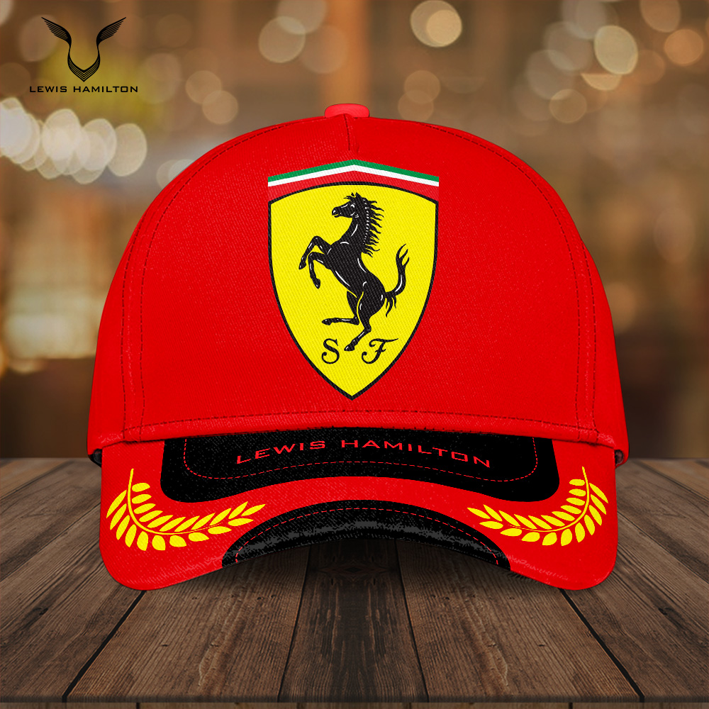 Sportswearmerch Scuderia Ferrari x Lewis Hamilton F1 Classic Cap For Fan