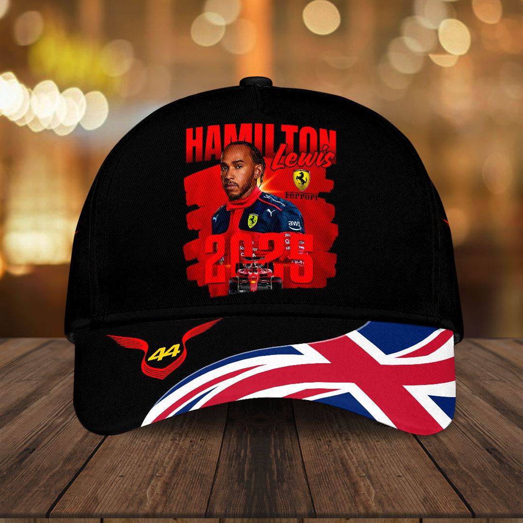 Sportswearmerch Scuderia Ferrari x Lewis Hamilton F1 Classic Cap Gift For Fan
