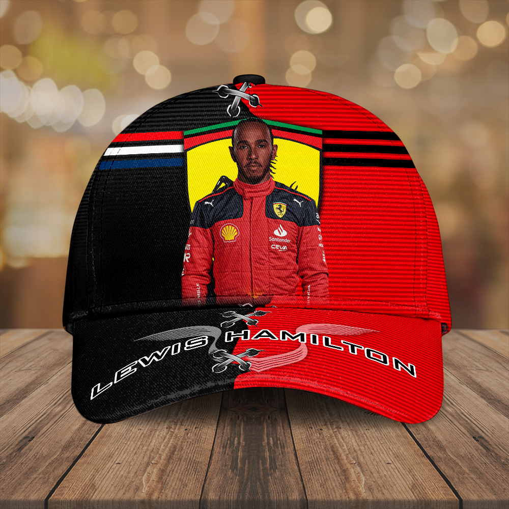 Sportswearmerch Scuderia Ferrari x Lewis Hamilton F1 Classic Cap Gift For Fan