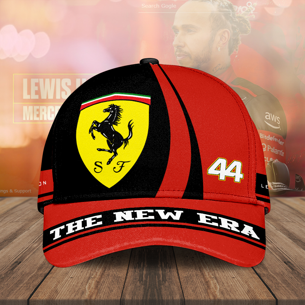 Sportswearmerch Scuderia Ferrari x Lewis Hamilton F1 Classic Cap Gift For Fan