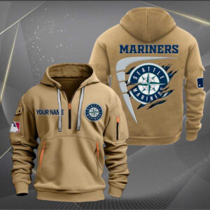 Sportswearmerch Sea Mariners MLB Personalized Half Zip Hoodie For Fan