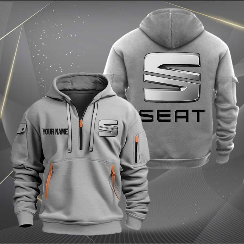 Sportswearmerch Seat Car Personalized Half Zip Hoodie For Fan