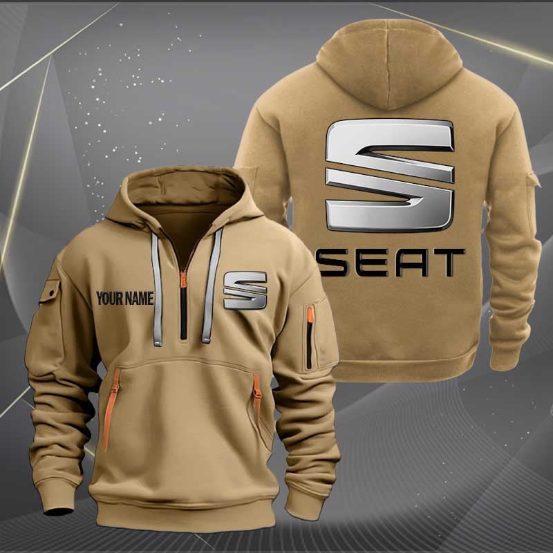 Sportswearmerch Seat Car Personalized Half Zip Hoodie For Fan
