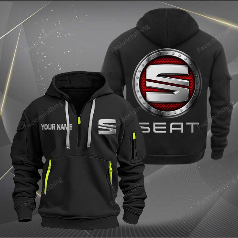 Sportswearmerch Seat Car Personalized Half Zip Hoodie For Fan