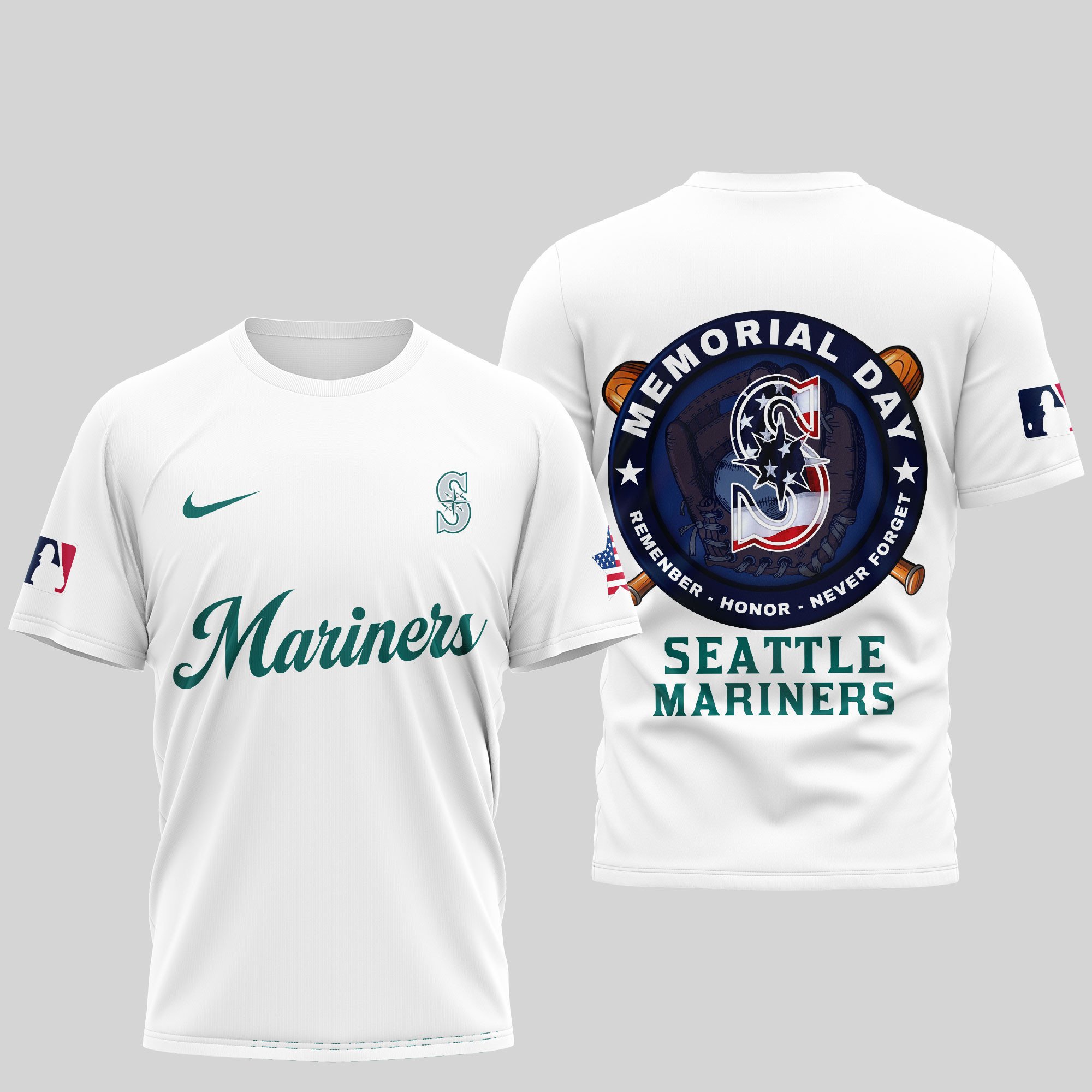 Sportswearmerch Seattle Mariners MLB Personalized T-shirt For Fan