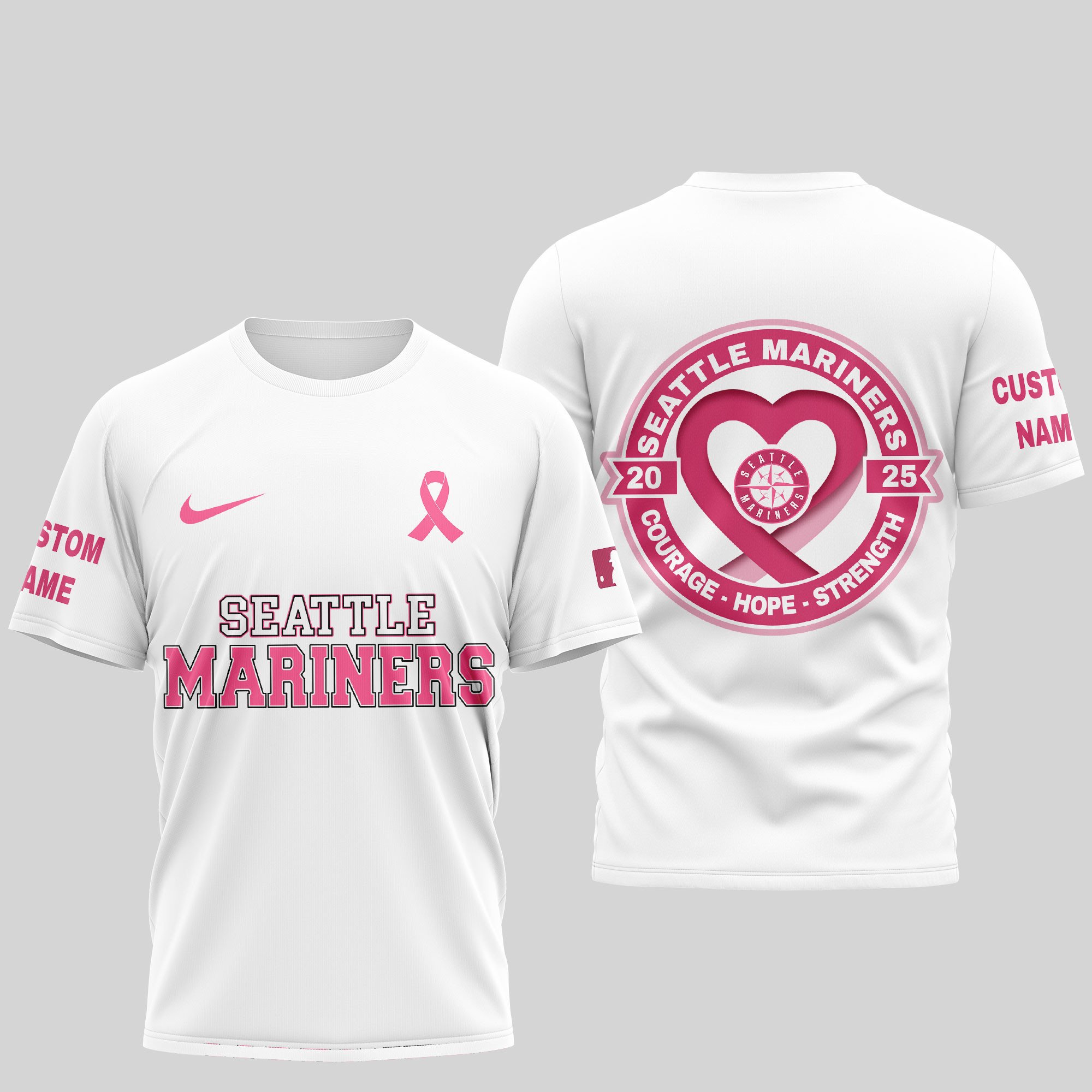 Sportswearmerch Seattle Mariners MLB Personalized T-shirt For Fan