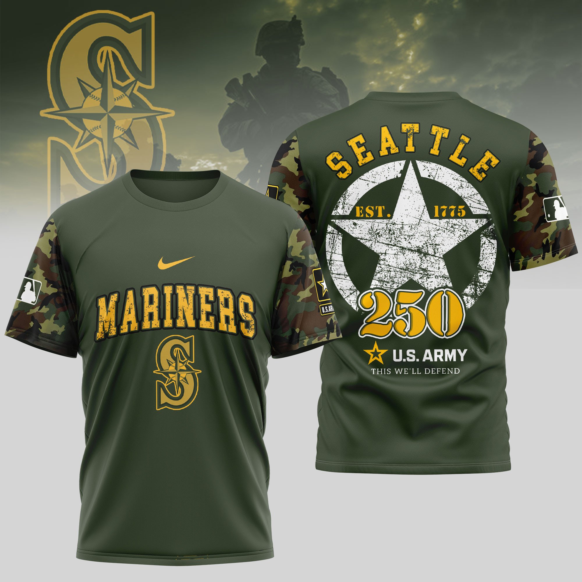 Sportswearmerch Seattle Mariners MLB Personalized T-shirt For Fan