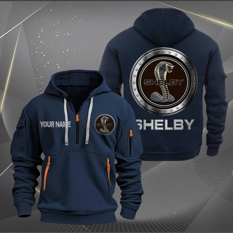Sportswearmerch Shelby Car Personalized Half Zip Hoodie For Fan