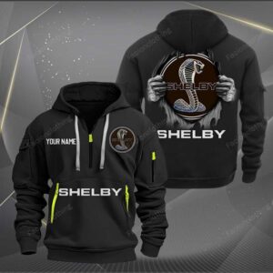 Sportswearmerch Shelby Car Personalized Half Zip Hoodie For Fan