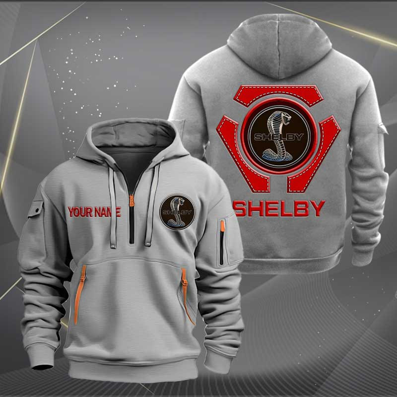 Sportswearmerch Shelby Car Personalized Half Zip Hoodie For Fan