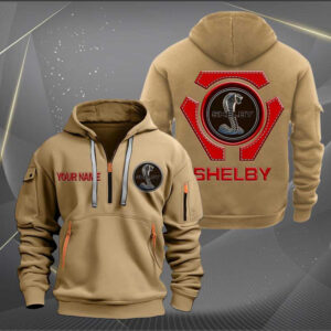 Sportswearmerch Shelby Car Personalized Half Zip Hoodie For Fan