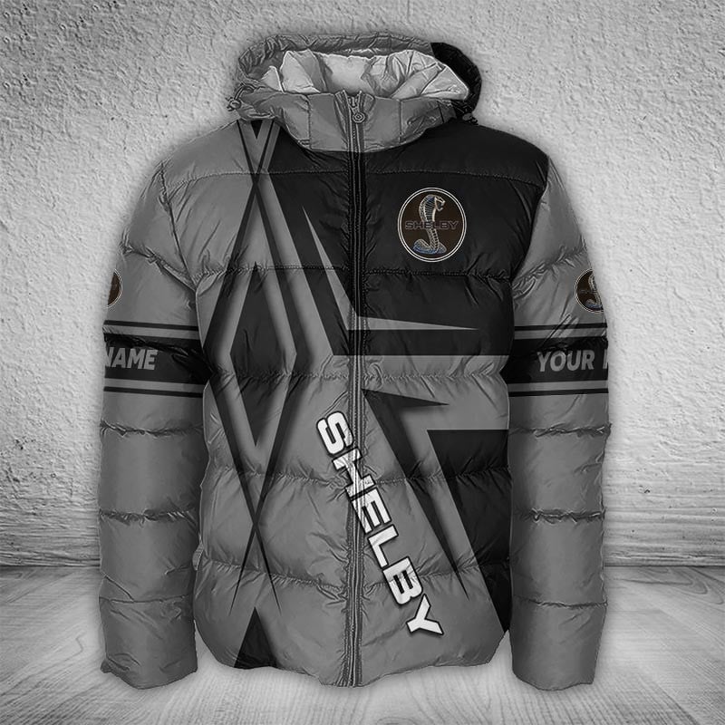 Sportswearmerch Shelby Car Puffer Jacket For Fan