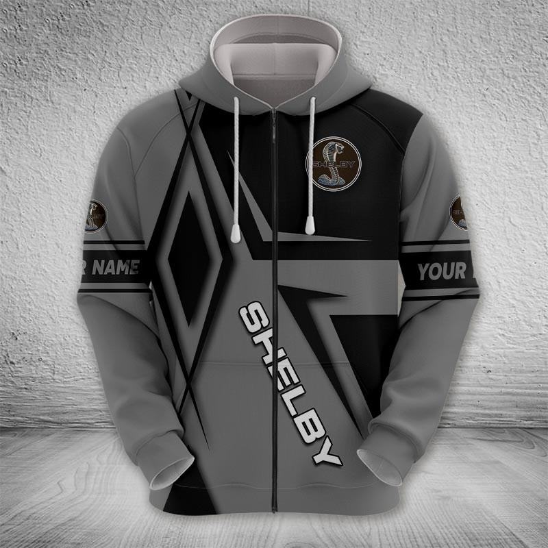 Sportswearmerch Shelby Car Zip Hoodie For Fan